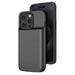 External Battery Charger Case for iPhone 15 6.1 inch 5000mAh Power Bank Phone Cover Black