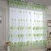 Tarmeek Floral Print Sheer Curtains for Living Room Long Drape Panels Window Treatment Set Leaf Voile Kitchen Curtains Yard Patio Parlor Voile Drape Valance Curtain Fall Decorations for Home