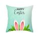 Dtydtpe Fall Pillow Covers Cartoon Rabbit Print Easter Home Peach Pillow Pillowcase Living Room Sofa Pillowcase Bedroom Cushion