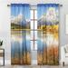 Habitat 38 x 84 in. Mountains Photo Real Pole Top Curtain Panel Multi Color