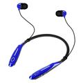 PRINxy Bluetooth Headset 2023 Upgraded Neckband Bluetooth Headphones Noise Cancelling Stereo Earphones with Mic Foldable Wireless Headphones for Sports Office Blue