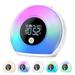 Bluetooth Speaker Alarm Clock with Kids Night Light 4 Level Brightness