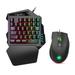 moobody Wired Keyboard and Combo 35-K Gaming Keyboard and Single-Handed Keyboard and Mice High- Effects Ergonomic Design Macro Programming Design Strong Compatibility 35-Key Gaming Key