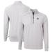 Men's Cutter & Buck Heather Gray New Orleans Saints Big Tall Adapt Eco Knit Quarter-Zip Pullover Top