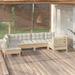 Latitude Run® Henkil 25" Long Pine Slat Seat w/ Cushions Wood/Solid Wood in Brown | 24.6 H x 25 W x 25 D in | Outdoor Furniture | Wayfair