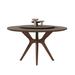 Corrigan Studio® Carlile Solid Wood Dining Table Wood in Brown/Gray | 29.5 H x 47.2 W x 47.2 D in | Wayfair 44263FCC926E4F4BB6C72A6E7F65B38E