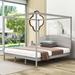 Latitude Run® Shrewsbury King Canopy Bed Wood in Gray | 70 H x 78 W x 83 D in | Wayfair 3FF19C90A2F2485DACB2E17ABDF6F389