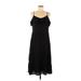 Ann Taylor LOFT Casual Dress - A-Line Scoop Neck Sleeveless: Black Print Dresses - Women's Size 6