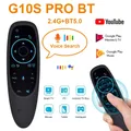 Télécommande vocale G10S Pro BT 2.4G Bluetooth 5.0 souris sans fil Air Mouse 6 gyroscope IR