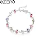 925 Sterling Silver Bracelets Women Lady Wedding Gift Jewelry Fashion Charm Colorful Zircon Crystal