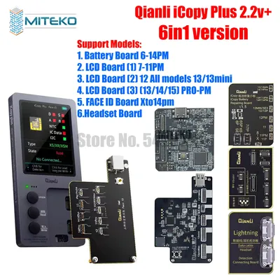 Qianli icopy plus 2 2 v Batterie test platine für 7 8 8p x xr xs xsmax 11pm 12 lcd Vibrator Transfer