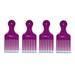 Mebco Classic Ionic Large 6.75 Inch Lift Comb Double Dipped Pik Magenta 4 Pieces