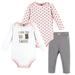 Hudson Baby Infant Girl Long-Sleeve Bodysuits and Pants Love You Smore 18-24 Months