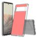 TalkingCase Hybrid Phone Cover Compatible for Google Pixel 6 Pro Coral Print Acrylic Back Raised Edges Print in USA