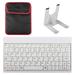 Fresh Fab Finds 80 Keys Mini USB Wired Keyboard with Carry Bag and Tablet Stand for Android & Windows Tablet