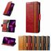 K-Lion Wallet Case for Samsung Galaxy S22 Business Retro Luxury PU Leather Card & Case Slot Flip Case Shockproof Full Body Protective Case Cover for Samsung Galaxy S22 Red
