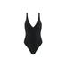 Plus Size Women's The Plunge One Piece - Swim by CUUP in Black (Size XXL A-C)