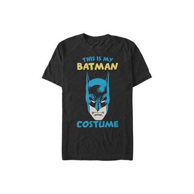 Men's Big & Tall Batman Costume Tee by Warner Brothers in Black (Size 3XL)