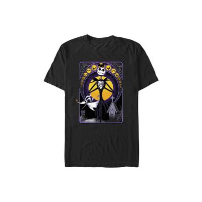 Men's Big & Tall Jack Nightmare Nouveau Tee by Disney in Black (Size XLT)