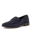 MARCO TOZZI by Guido Maria Kretschmer Herren Slipper aus Leder Elegant, Blau (Navy Suede), 45 EU