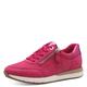 Tamaris COMFORT Damen Sneaker flach aus Leder mit Reißverschluss, Rosa (Fuxia), 41 EU