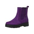 Tamaris COMFORT Damen Chelsea Boots Winter mit Reißverschluss Comfort Fit, Violett (Purple), 38 EU