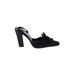 Olivia Rose Tal Heels: Pumps Chunky Heel Cocktail Party Black Print Shoes - Women's Size 9 - Open Toe