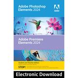 Adobe Photoshop & Premiere Elements 2024(Windows, Student & Teacher Edition, Down 65330294