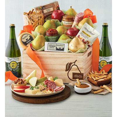 Grand Harry & David® Gift Basket With Royal Riviera™ Hard Pear Cider, Family Item Food Gourmet Assorted Foods, Gifts