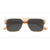 Male s aviator Crystal Brown Acetate,Eco Friendly Prescription sunglasses - Eyebuydirect s Orin