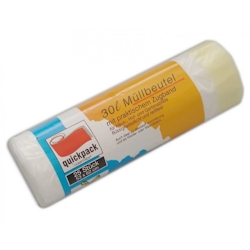 Müllbeutel 30l, mit Zugband, Dicke 20 my, 1x25 Stück