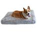 Dog Bed Crate Pad Dog beds for Medium Dogs Plush Soft Pet Beds Washable Anti-Slip Dog Crate Bed for Medium Small Dogs and Cats Dog Mats for Sleeping Fluffy Kennel Padï¼ŒCoffee whiteï¼Œs