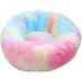 Dog Bed Round Plush Cat Bed Soft Washable Puppy Bed Lovely Pet Bed for Small Dogs and Cats Deluxe Pet Bed 60cm