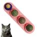 Catnip Balls Catnip Toy for Cats Rotatable Edible Balls Natural Healthy Self-Adhesive Catnip Edible Balls