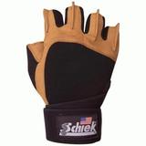 Schiek Sport Power Gel Lifting Glove with Wrist Wraps Medium