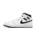 Air Jordan 1 Mid Sneakers White / Gym Red / Black - Red - Nike Sneakers