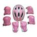 Drnokyasn 7PCS Toddler Girls Boys Protect Helmet Knee Elbow Wrist Pad Sets for Cycling Skate Bike