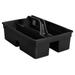 RCP 2-Compartment Plastic Executive Carry Caddy Black - 6 per Case