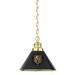 NHL Vegas Golden Knights Single Shade Pendant Light - Brass