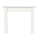 56 in. Jim MDF Fireplace Mantel White