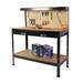 63 in. Steel Workbench Tool Storage Work Bench Workshop Tools Table with Drawer & Peg Board