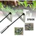 2PACK All-steel Hardened Hollow Hoe Durable Hollow hoe for Weeding Garden Edger Weeder Handheld Weeding Rake Planting Vegetables Farm Garden Tool Hoe Garden Tool for Weeding Loosening Planting