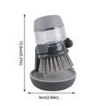 Penkiiy Kitchen Brush with Holder for Pot Pan Soap Dispensing Palm Brush Storage Set Brushes for Cleaning