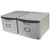 1-Drawer Mini File Cabinet with Lock for Legal-Letter Gray & Black