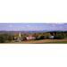 High angle view of barns in a field Peacham Vermont USA Poster Print by - 36 x 12