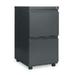ALEPB542819CH Two Drawer Mobile Pedestal File With Full Length Pull Charcoal