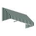 6.38 ft. San Francisco Window & Entry Awning Forest Green & White - 18 x 36 in.