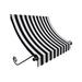 5.38 ft. Charleston Window & Entry Awning Black & White - 44 x 36 in.