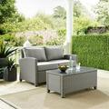 Bradenton Outdoor Wicker Seating Set Grey - 2 Piece