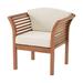 Stamford Eucalyptus Wood Outdoor Chair with Cushions
